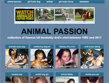 Tablet Screenshot of animalpassion.com